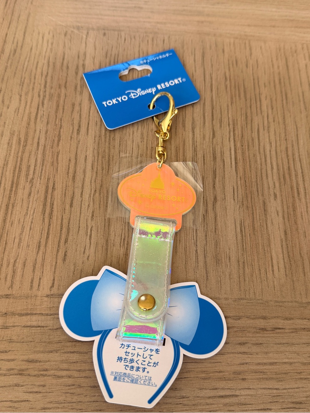 Tokyo Disney Resort Name tag Headband Holder & Keychain Aurora Color IN HAND NWT